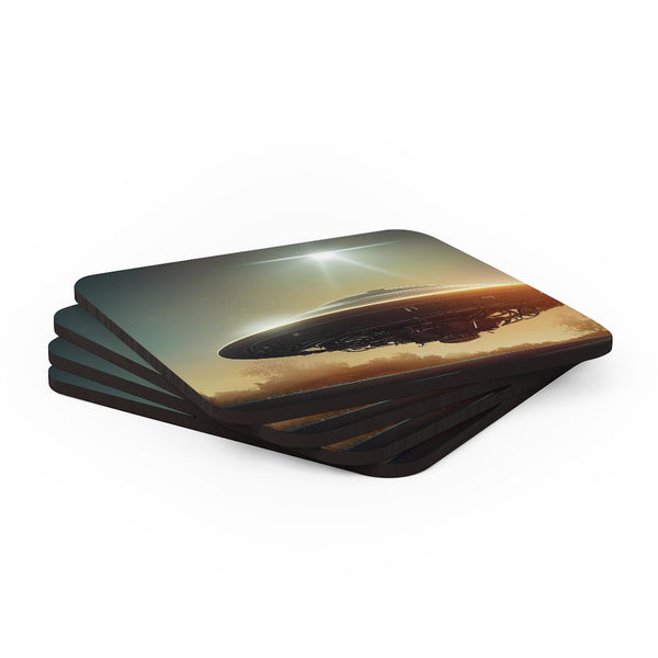 Scout Ship - Corkwood Coaster Set