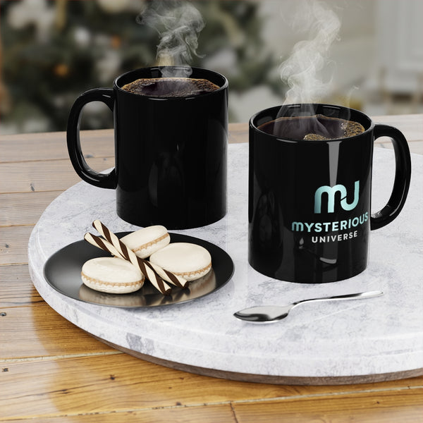 Mysterious Universe Black Coffee Mug, 11oz