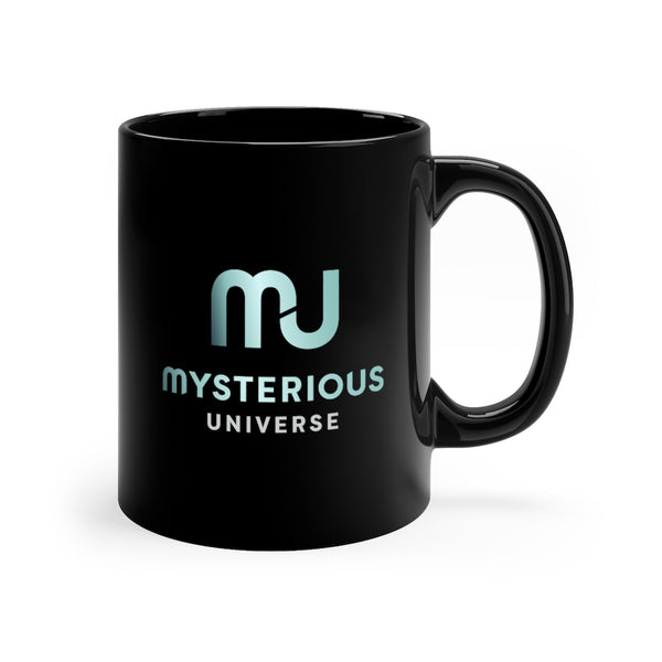 Mysterious Universe Black Coffee Mug, 11oz